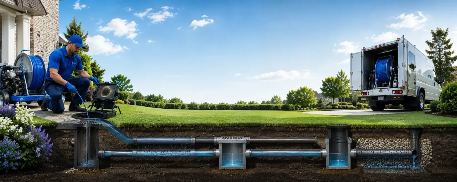 Outdoor drain cleaning information for Chester Heights, PA